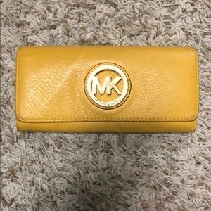 Yellow Michael Kors Wallet